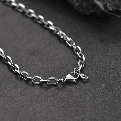Engraved Jewish Star of David Dog Tag Necklace for