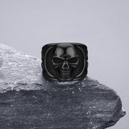 Gothic Frame Skull Ring Stainless Steel Ring for