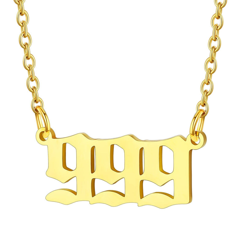 Personalized Angel Number Necklace for