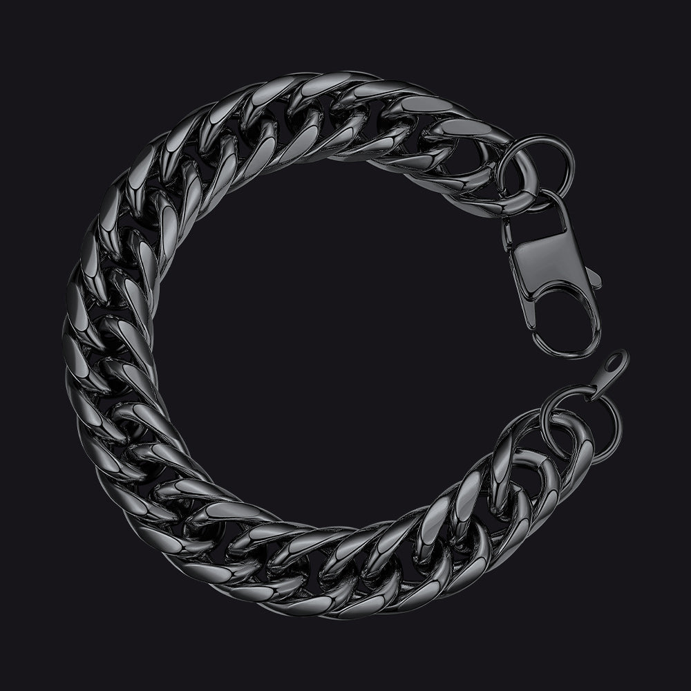 Bold 13mm Cuban Chain Link Bracelet for Stainless Steel