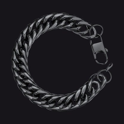 Bold 13mm Cuban Chain Link Bracelet for Stainless Steel