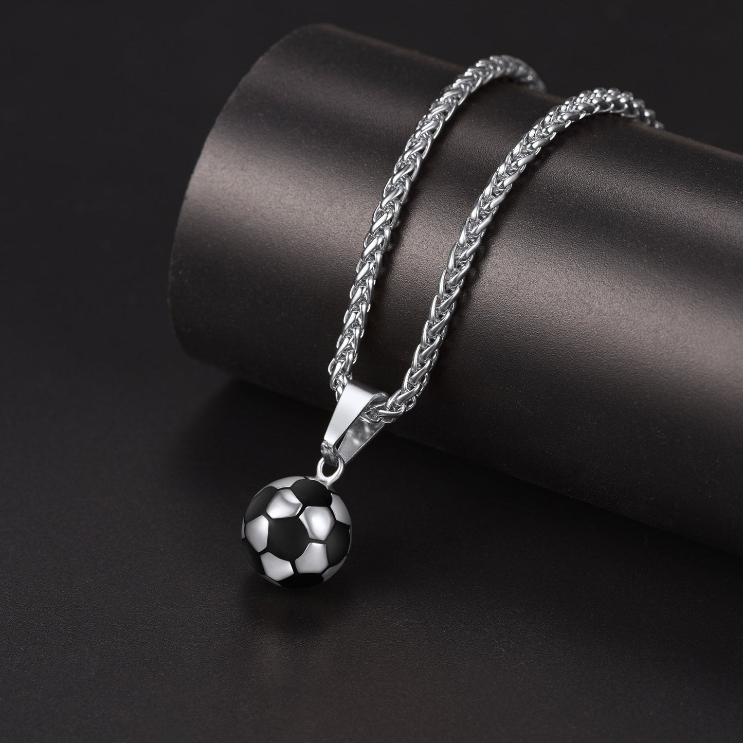 Soccer Football Necklace Sports Pendants for Ball Fans