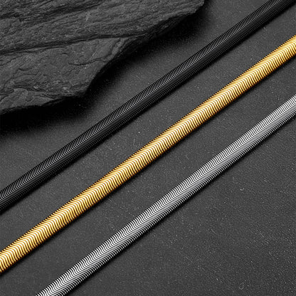 2mm Thin & 8mm Bold Snake Chain Set for