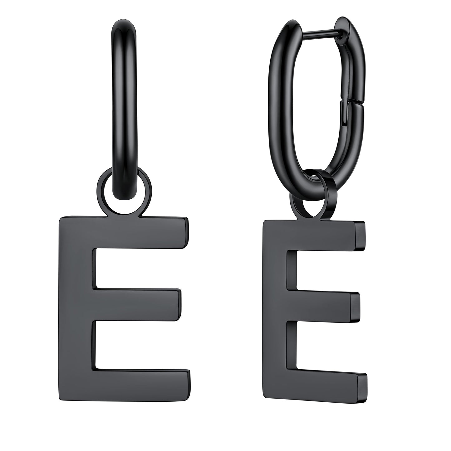 Hypoallergenic Initial Letter Dangle Earrings for