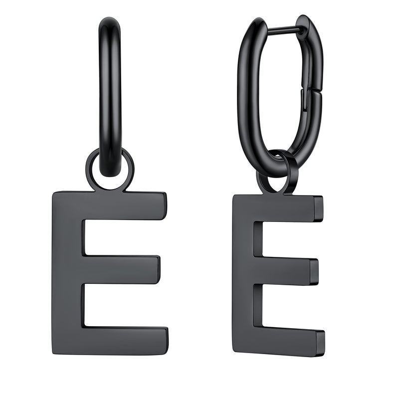 Hypoallergenic Initial Letter Dangle Earrings for