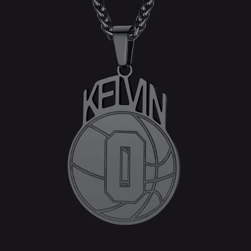 Custom Sports Necklace Name Tag With Jersey Number for Fans Athlete