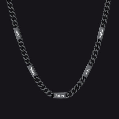 To My Engraved Name Chain Necklace, Birthday or Anniversary Gift for Him