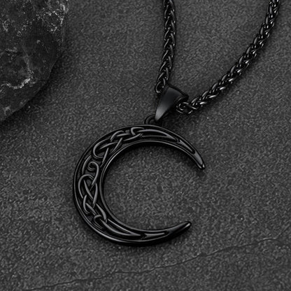 Flash Celtic Crescent Moon Necklace for /