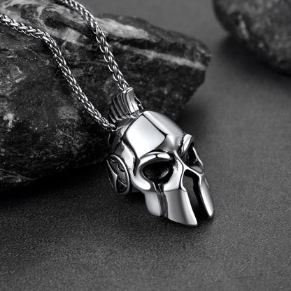 Flash Spartan Helmet Pendant Necklace Greece Jewelry for