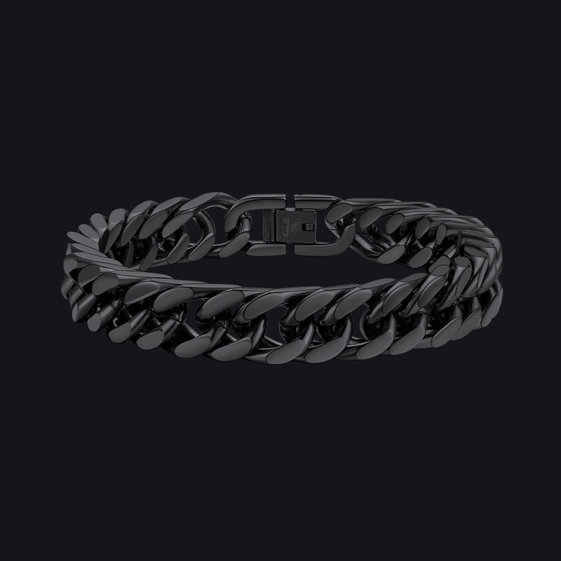 Thick Cuban Link Bracelet for in Stainless Steel