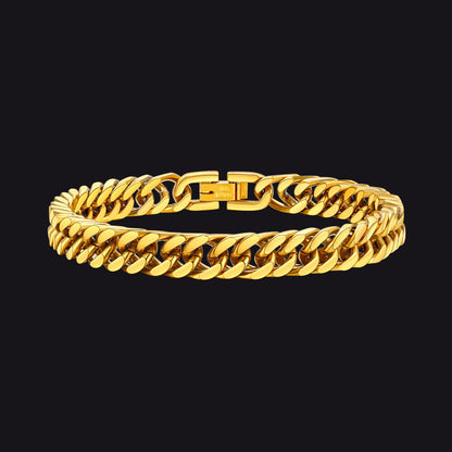 Thick Cuban Link Bracelet for in Stainless Steel