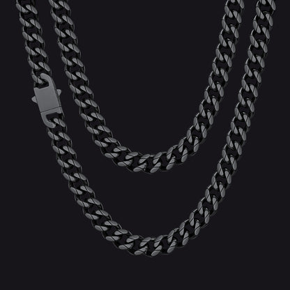 Hip Hop Cuban Chain Necklace for Huasband Boyfriends Gift 6/9/12mm Width