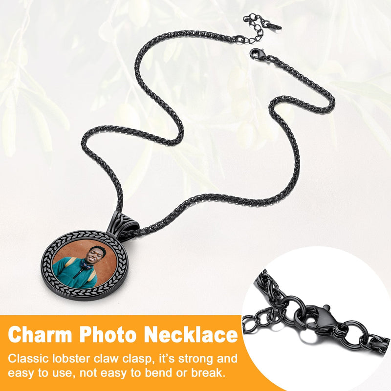 Personalized Pet Memorial Picture Necklace Pendant With Photo for