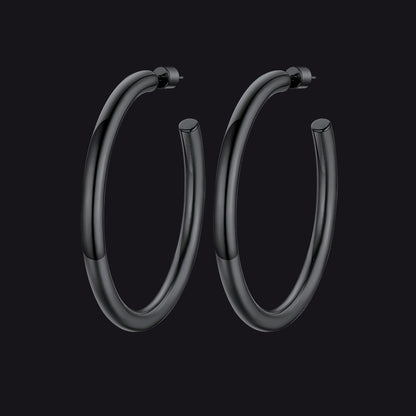 20/30/40/60/80mm Large Thin Hoop Earrings for