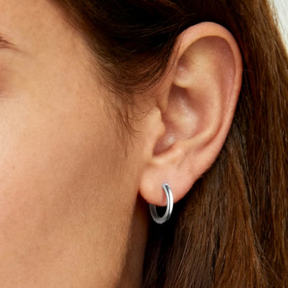 Stainless Steel Small Huggie Hoop Earrings for