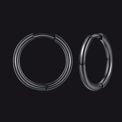 Stainless Steel Small Huggie Hoop Earrings for