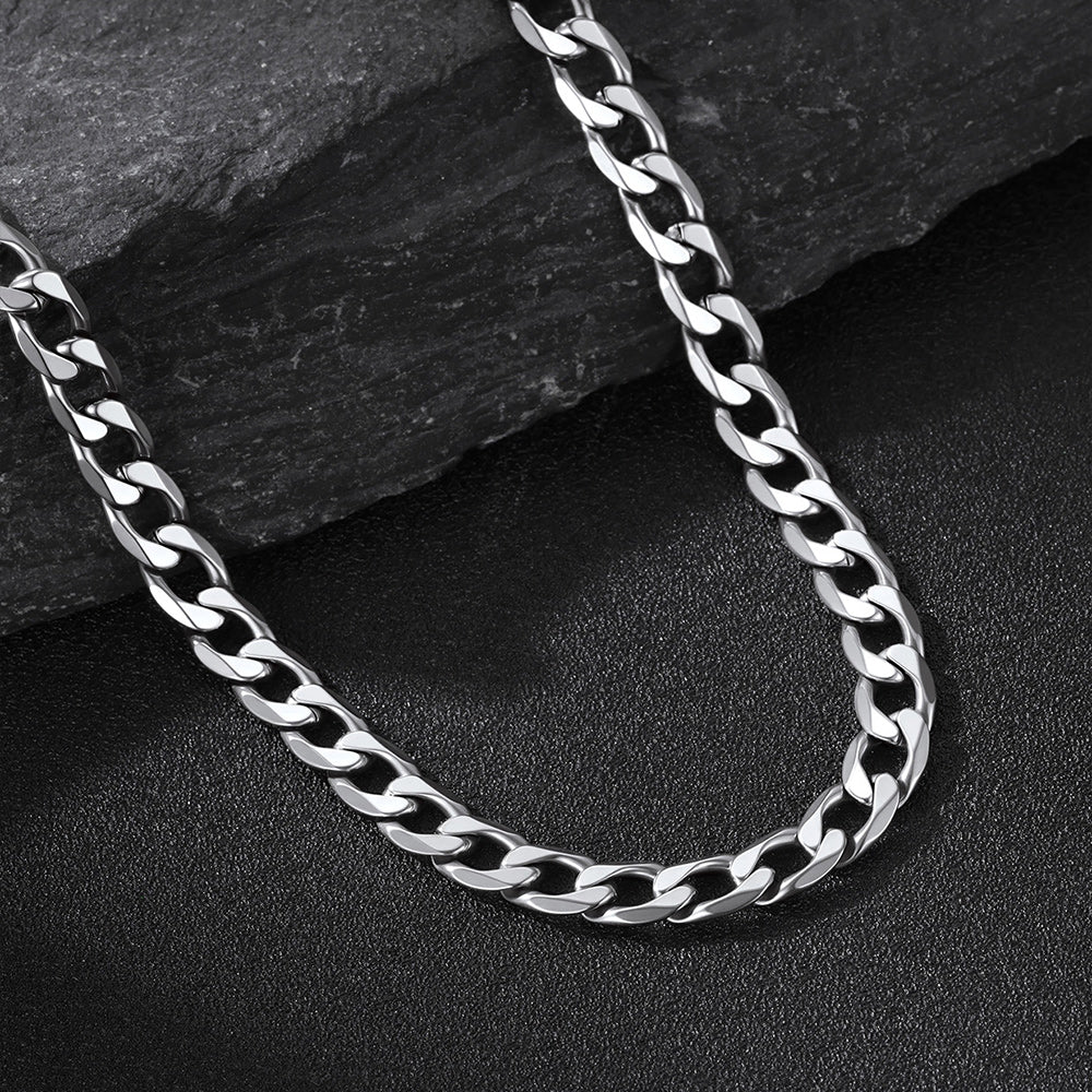 Cuban Chain & Punk Shark Necklace Set for