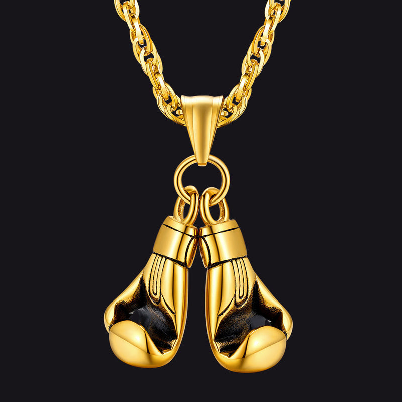 Boxing Gloves Pendant Bodybuilding Pendant Necklace for