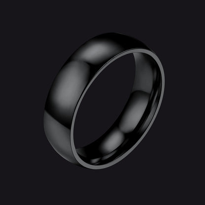 6mm Minimalist Plain Band Ring for