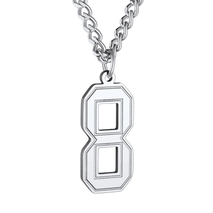 Personalized Sports Jersey Number Chain Necklace for Sport Fans