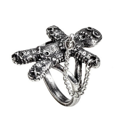 Voodoo Doll Ring by Alchemy Gothic
