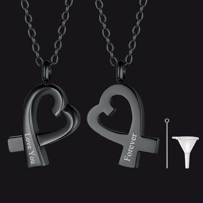 Custom Heart Urn Necklace Cremation Pendants for Ashes