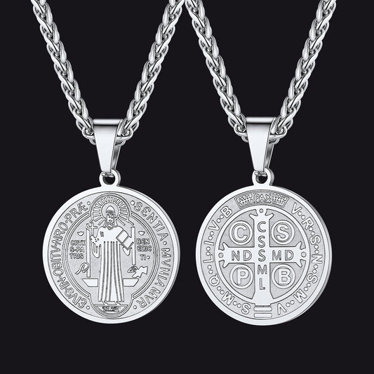 Christian St. Benedict Medal Necklace for