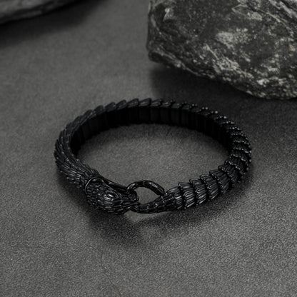 Viking Snake J��rmungandr Bracelet Stainless Steel Bangle Bracelet