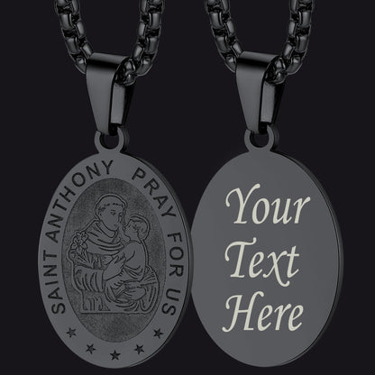 Saint Anthony Necklace Catholic Patron Saints Medal