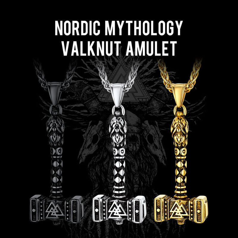 Thor's Hammer Mjolnir Necklace Viking Charm for