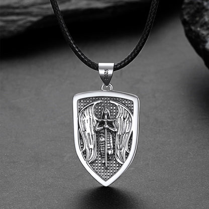 Shield Archangel St. Michael Protection Necklace for
