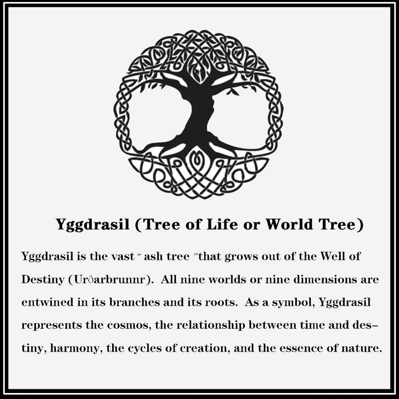 Classic Tree of Life Stainless Steel Viking Ring