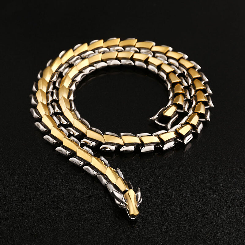 Dragon Bone Stainless Steel Necklace