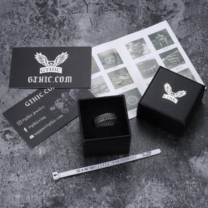 Dragon Spine Stainless Steel Ring