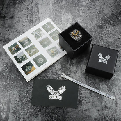 Feather Star Stainless Steel Ring