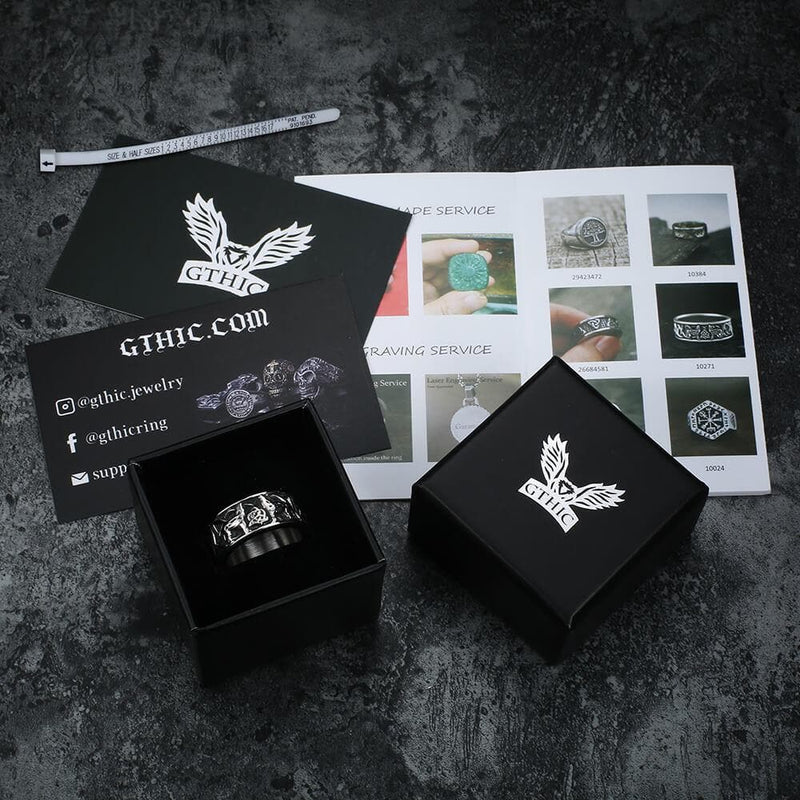 Fenris-wolf Sterling Silver Viking Ring