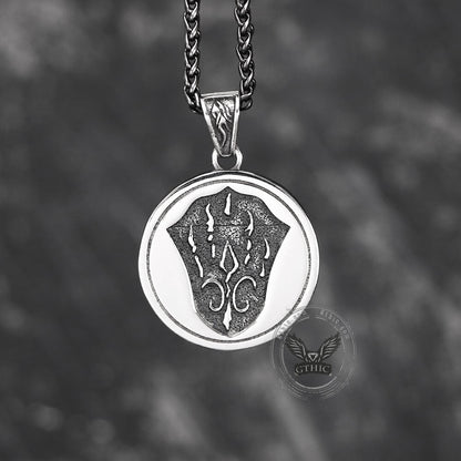 Ferocious Nordic Wolf Stainless Steel Pendant