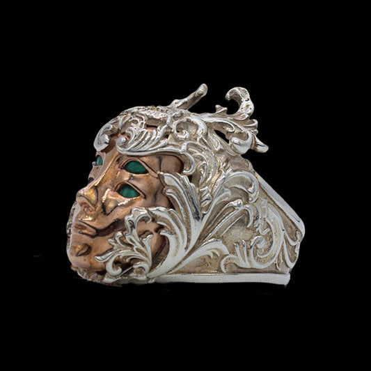 Forest Fairy Sterling Silver Copper Ring