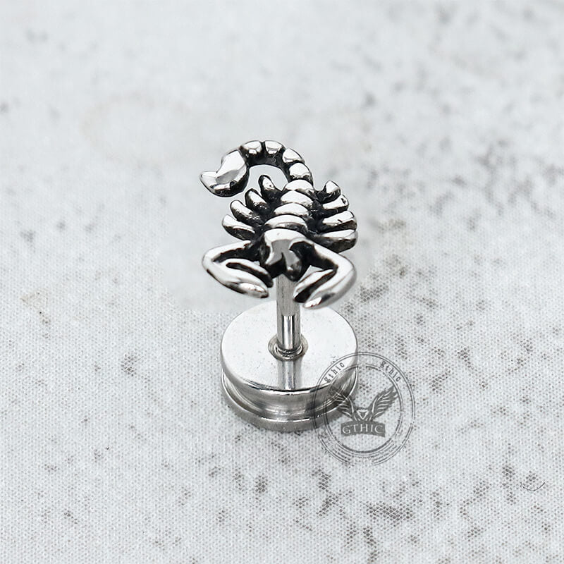 Gothic Scorpion Design Stainless Steel Earrings