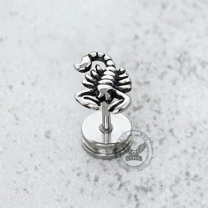 Gothic Scorpion Design Stainless Steel Earrings