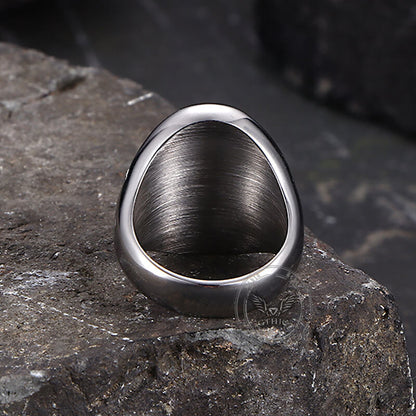 Hip Hop Praying Hands Cross Stainless Steel Ring