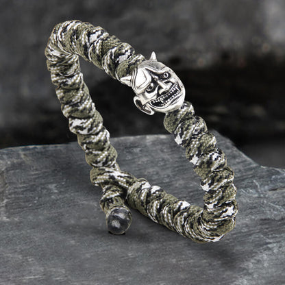 Japanese Oni Alloy 7 Core Paracord Bracelet