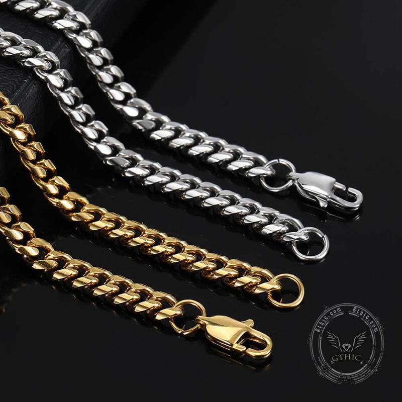 Miami Cuban Stainless Steel Choker Chain Necklace