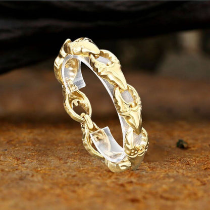 Punk Crab Claw Interlocking Stainless Steel Bracelet