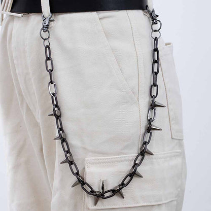 Retro Rock Spiked Punk Alloy Pants Chain
