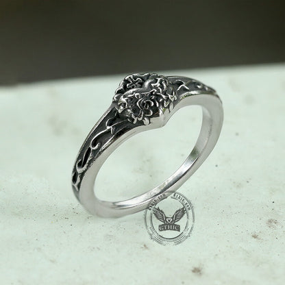 Retro Sacred Heart of Jesus Stainless Steel Ring