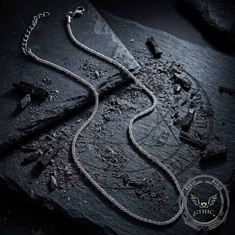 Simple Shimmering Stainless Steel Clavicle Necklace