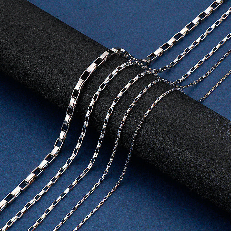 Simple Stainless Steel Box Chain