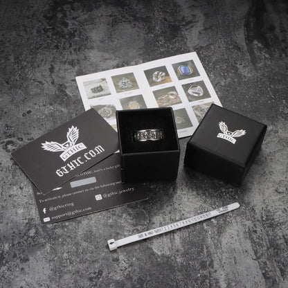 Skull Badass Stainless Steel Band Ring