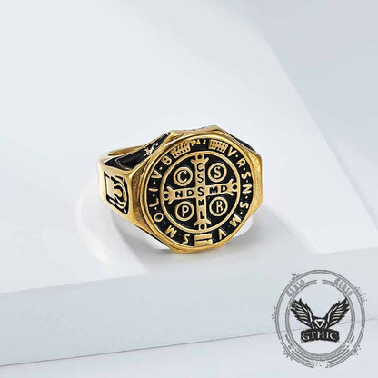 St. Benedict's Medal Stainless Steel Ring
